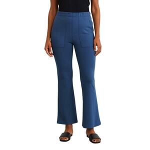 Weekend Los Angeles Slate Grey/Blue Kickout Ponte Pants size SP NWT